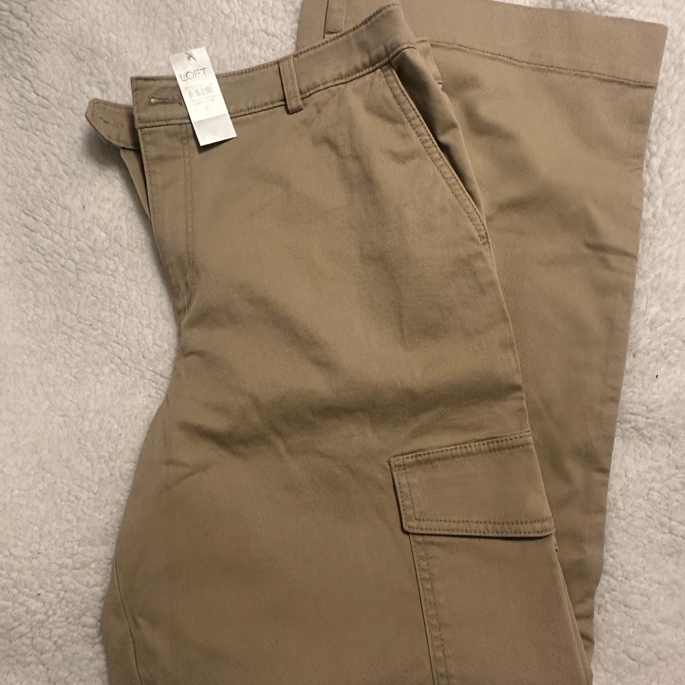 NWT LOFT Women's Tan pants sz 14